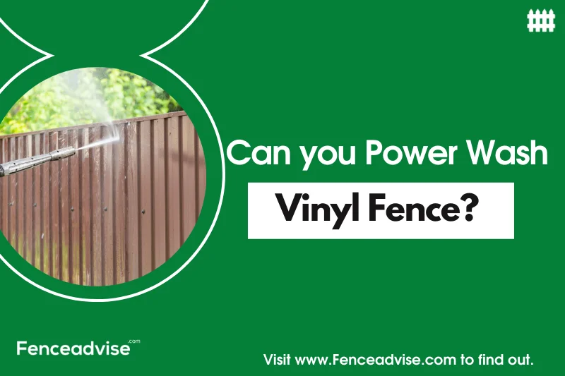 Can you pressure wash vinyl fence