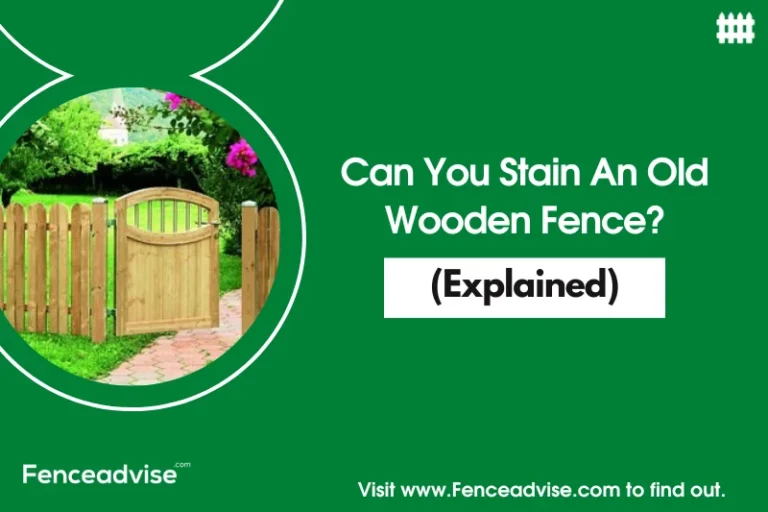 Can You Stain An Old Wooden Fence? (Explained)