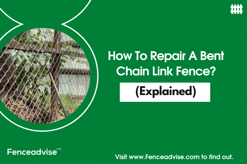 How To Repair A Bent Chain Link Fence